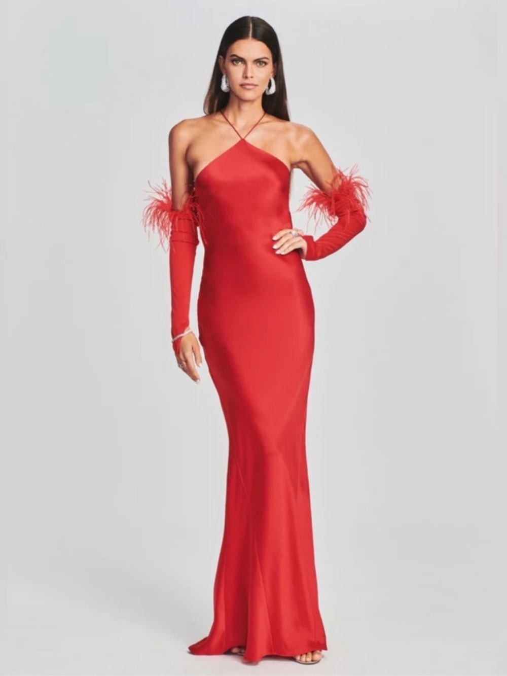 Retrofete Justine Dress red maxi gown dress